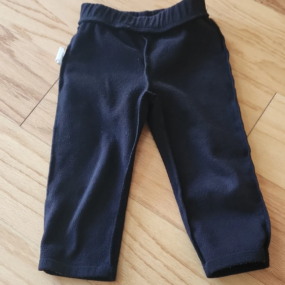 The Children's Place Classic Black Fleece Sweatpants 2T